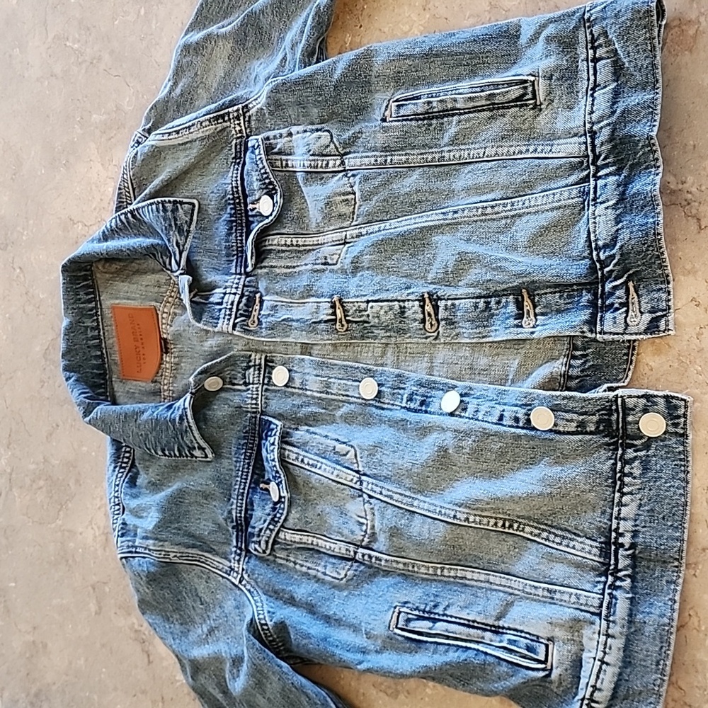 Lucky Brand women's Jean Jacket Large Stretch